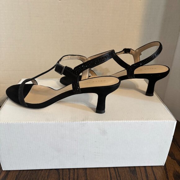 Pelle Moda Black Iya T-Strap kitten heels SZ: 9 - Picture 3 of 16